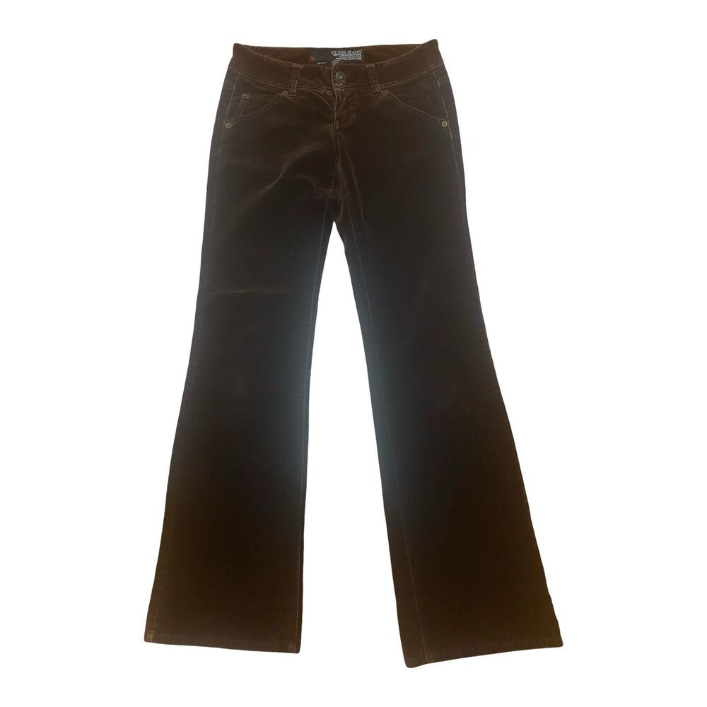 Women's Guess Brown Jeans / Pants 81 Stretch Soft Size 24 98% Cotton 2% Spandex